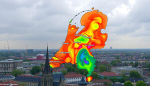 Buienradar Nijmegen 24 uur: actuele neerslagverwachting